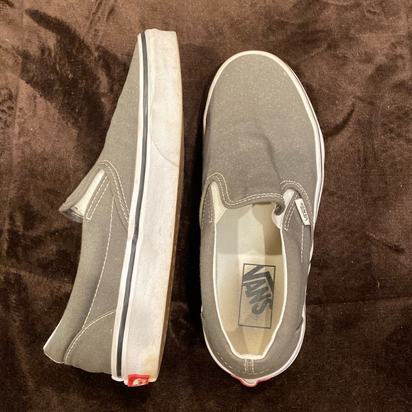 Women’s Size 8.5 Gray Vans - Picture 1 of 6